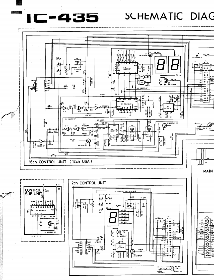 手册编号209：Icom_IC-435_电器原理说明书手册