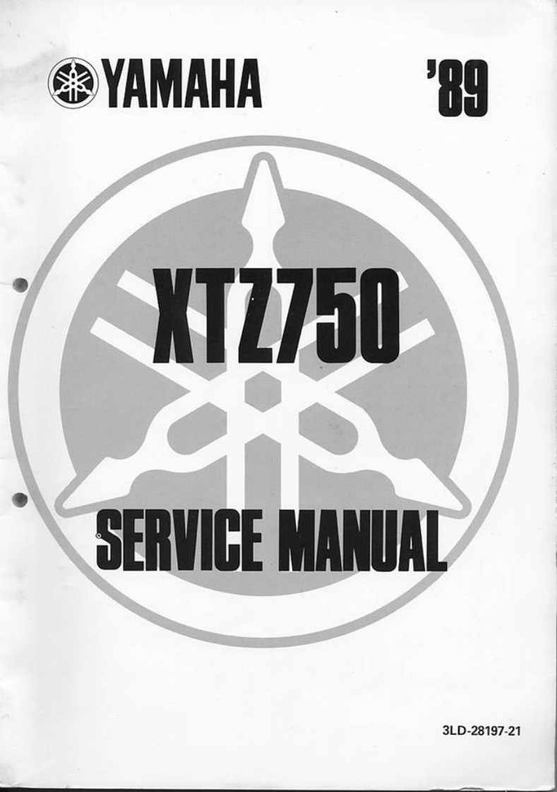 手册编号22：雅马哈摩托车Yamaha_XTZ750_维修说明书手册