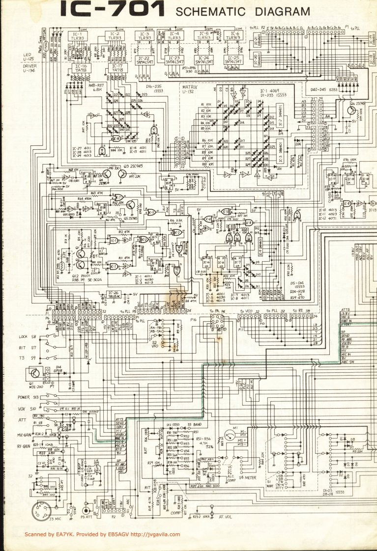 手册编号230：ICOM-IC-701_电器原理说明书手册_EB5AGV