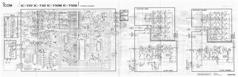 手册编号237：ICOM-IC-732M_S-IC-737_电器原理说明书手册_1992