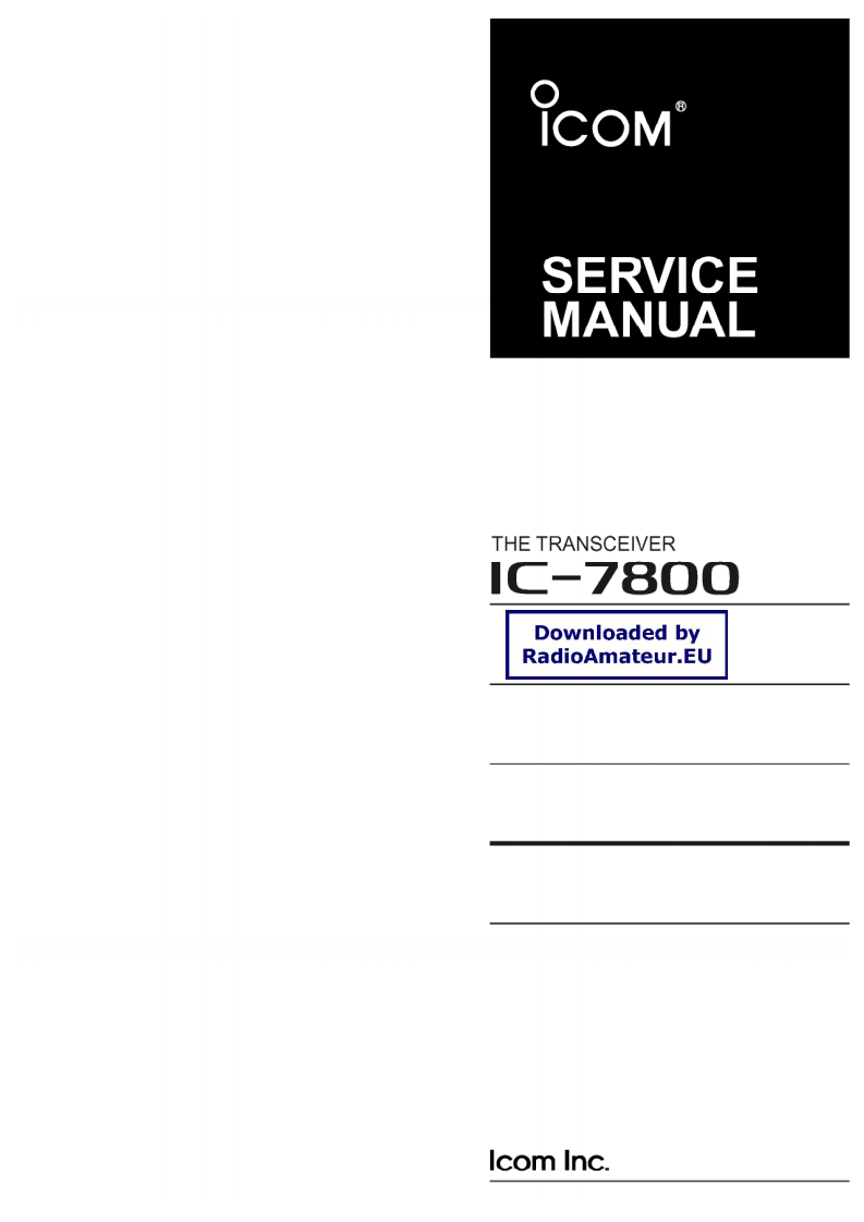手册编号244：ICOM-IC-7800_维修说明书手册-找手册网