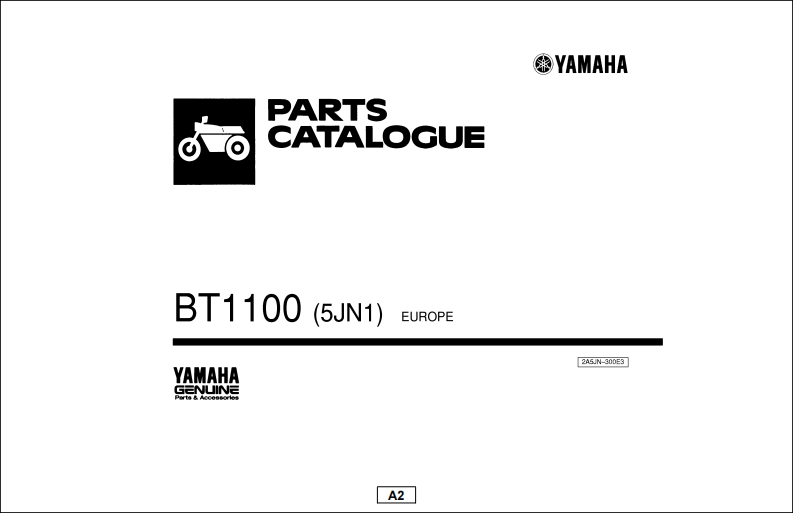 手册编号2：雅马哈摩托车Yamaha-BT1100-PartsCatalog-2A5JN-300E3