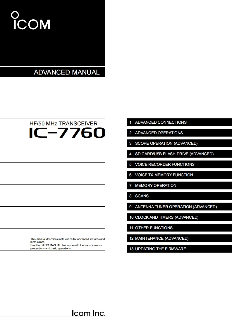 手册编号309：ICOM-IC-7760_advanced_使用说明书手册_2024-找手册网