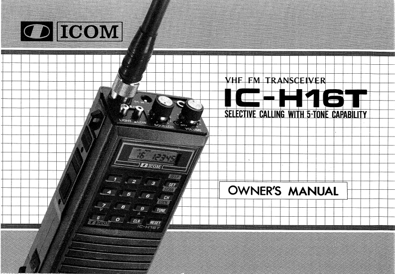 手册编号342：Icom_IC-H16T_使用说明书手册-找手册网