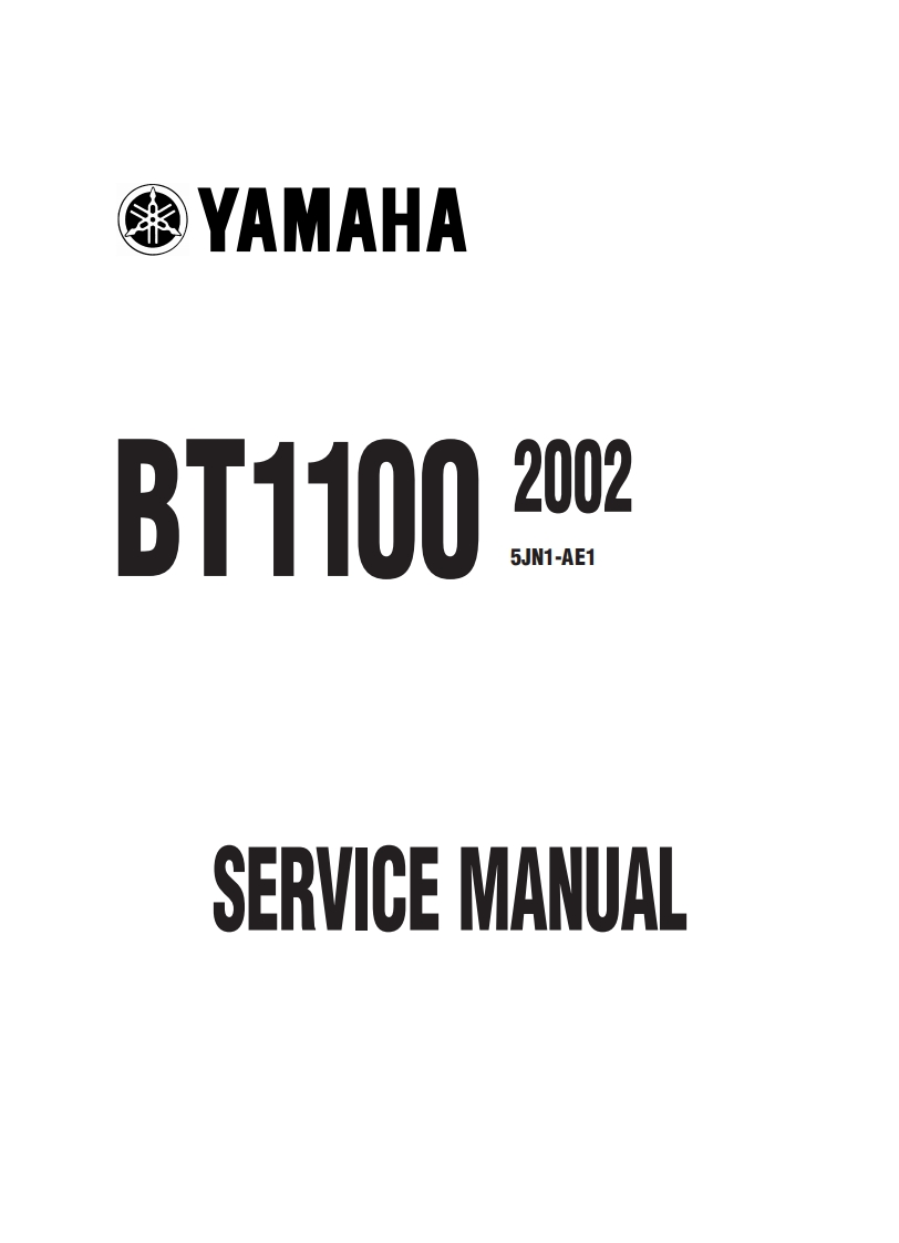 手册编号3：雅马哈摩托车Yamaha-BT1100-维修说明书手册-5JN1-AE1