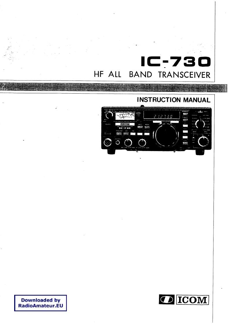 手册编号59：ICOM-IC-730_使用说明书手册