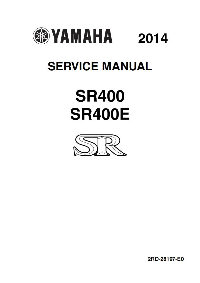 手册编号7：雅马哈摩托车Yamaha-SR400-维修说明书手册