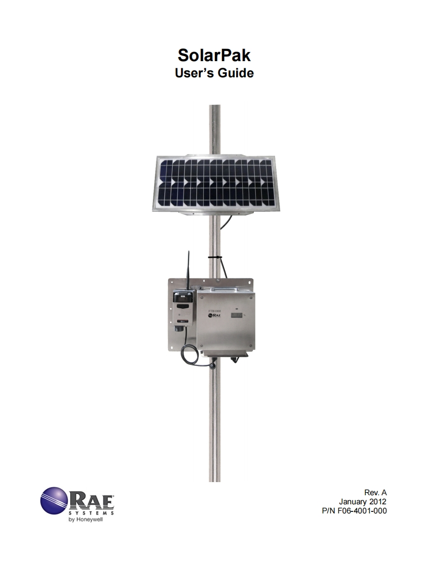手册说明书指南_SolarPak_F06-4001-000_RevA