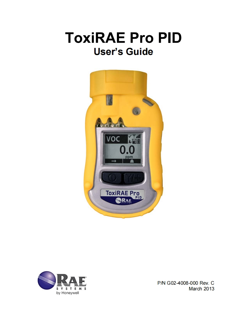 手册说明书指南_ToxiRAE-Pro-PID_RevC_4