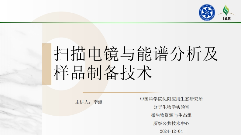 扫描电镜与能谱分析