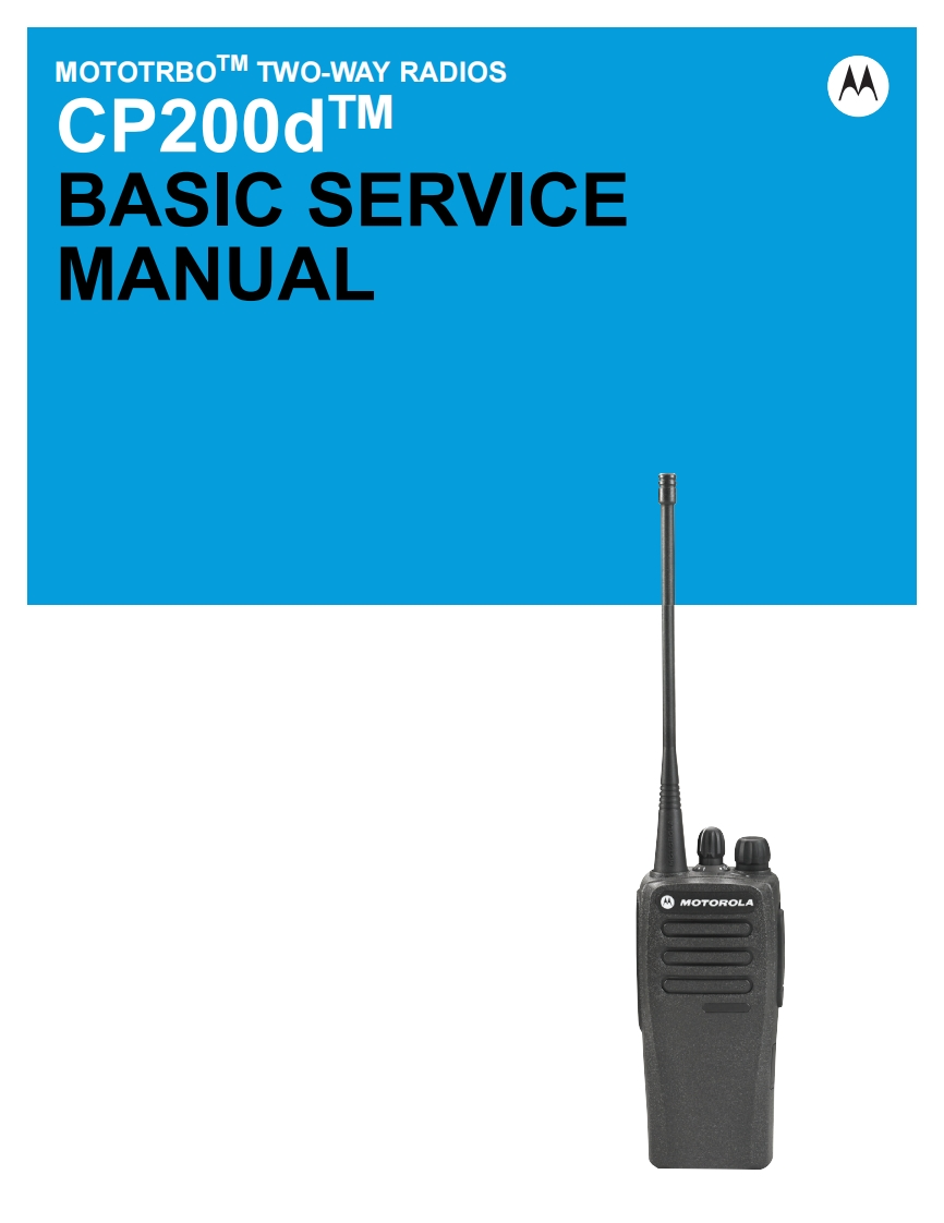 摩托罗拉-cp200d_service_manual_bsm_68009616001-a维修手册含电路原理图