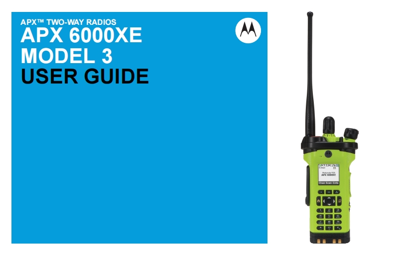 摩托罗拉APX6000XEM3对讲机操作说明书手册