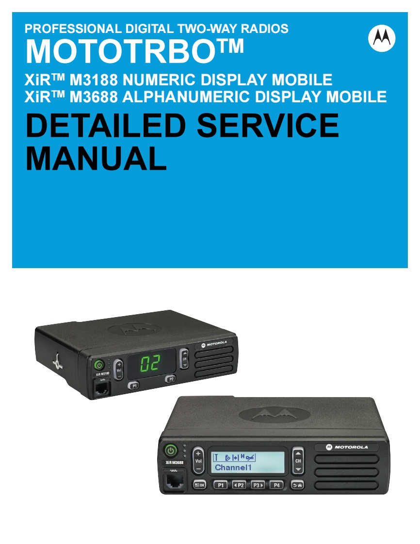 摩托罗拉XiR_M3688_ServerManual维修手册