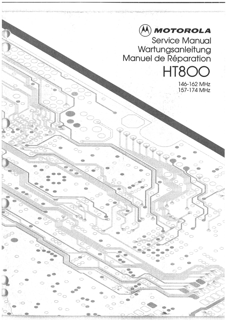 摩托罗拉ht800-vhf维修手册
