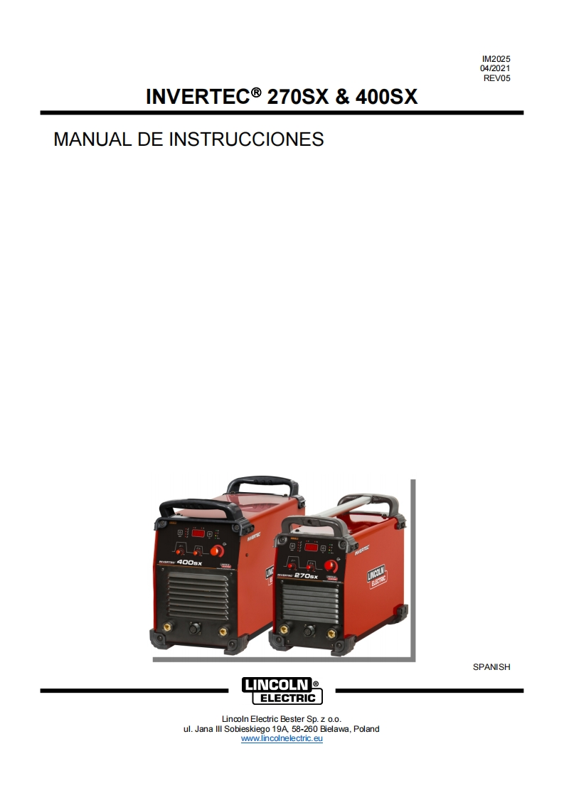 操作说明书手册Instrucciones-400sx