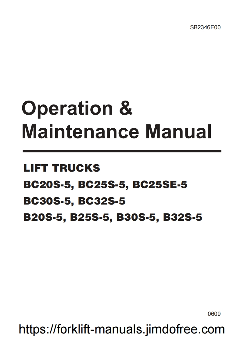 斗山Doosan-B-Series-Operators-Manual操作说明书手册