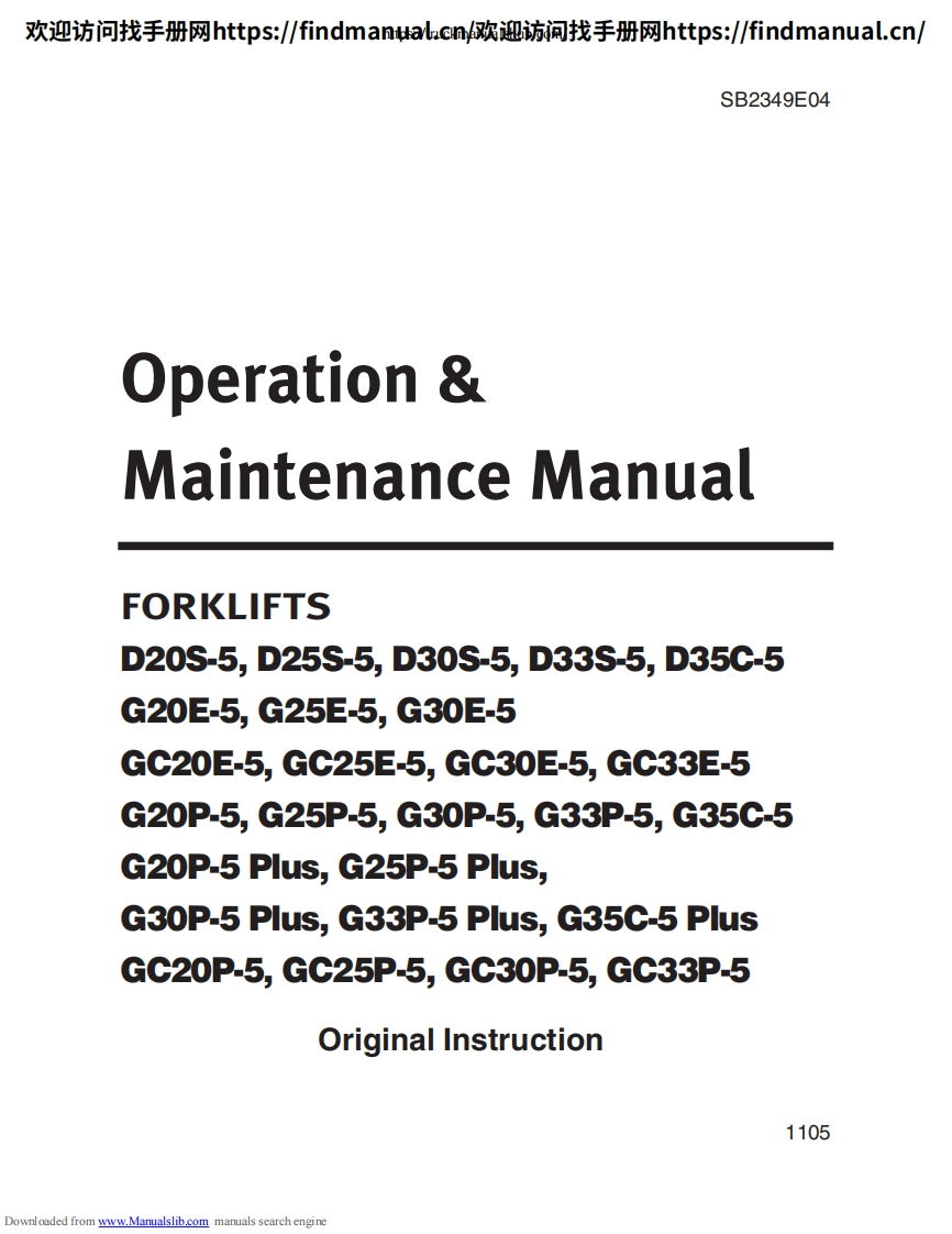 斗山叉车Doosan-D20S-5--D30S-5--G20E-5--G25E-5--D25S-5--G30E-5--GC20E-5--D33S-5--GC25E-5--GC30E-5--GC33E-5--G20P-5--G25P-5--G30P-5--G33P-5--G35C-5-Operation---Maintenance-Manual维修手册含电器液压原理图