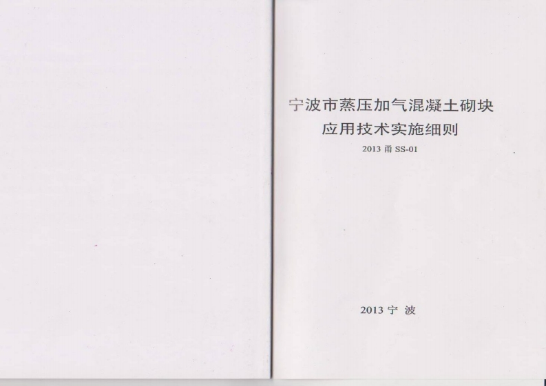 新版2013甬SS-01_宁波市_蒸压加气砼砌块应用技术实施细则新质力文库 - 聚焦新质生产力发展的数字化知识库_行业洞察 / 理论成果 / 实践指南免费下载新质力文库