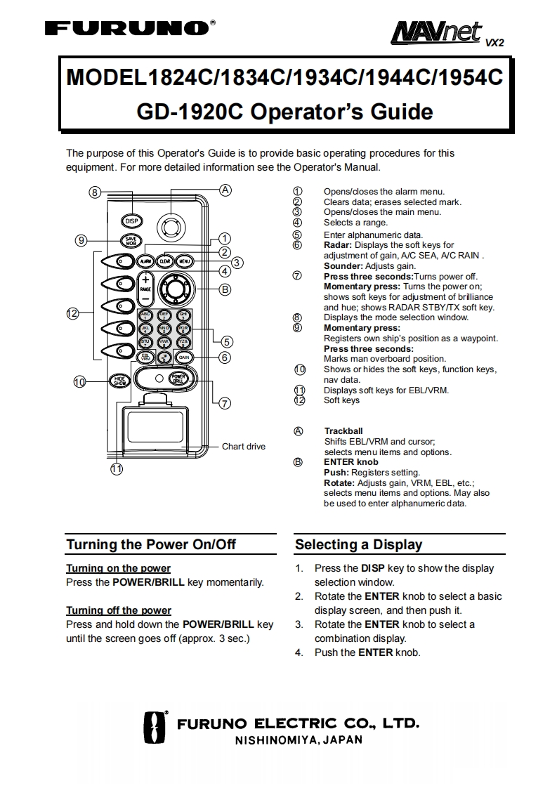 日本古野FURUNO-18x4c_19x4c__gd1920c_安装调试说明书手册