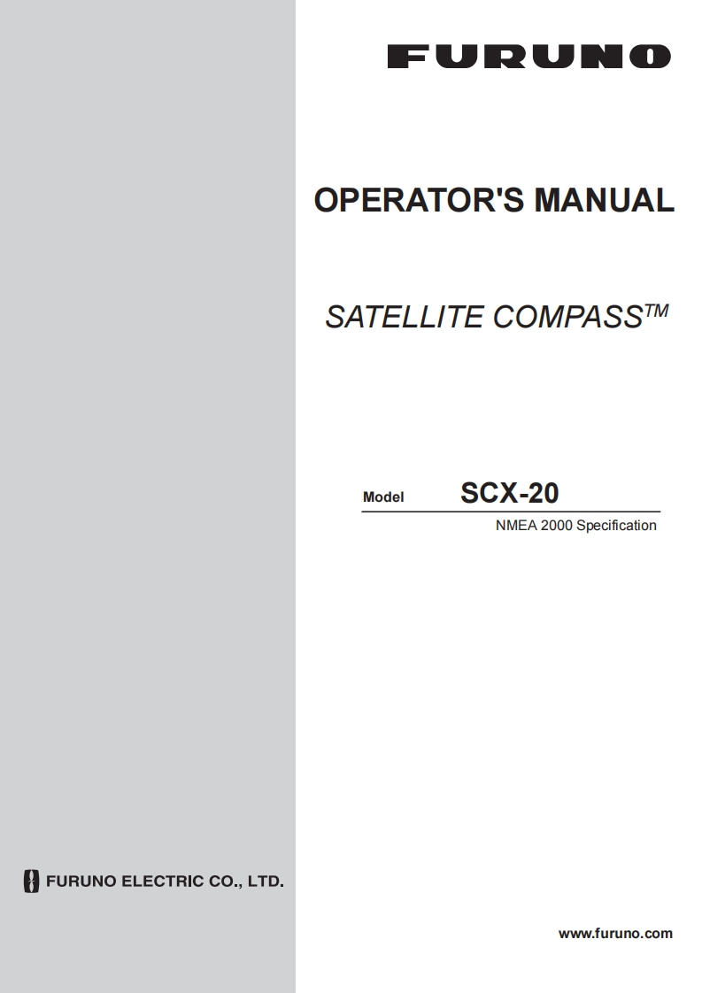 日本古野FURUNO-scx20_安装调试说明书手册