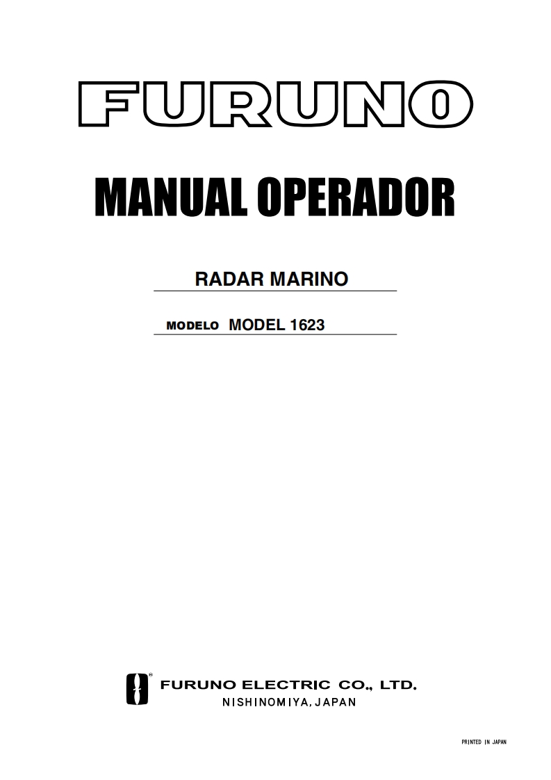 日本古野FURUNO1623_manual说明书手册_del_operador_en_espantildeol