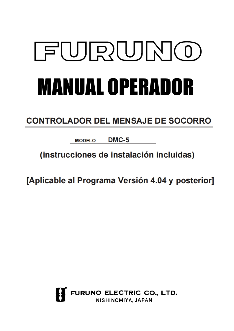 日本古野FURUNOdmc5_manual说明书手册_del_operador_en_espantildeol