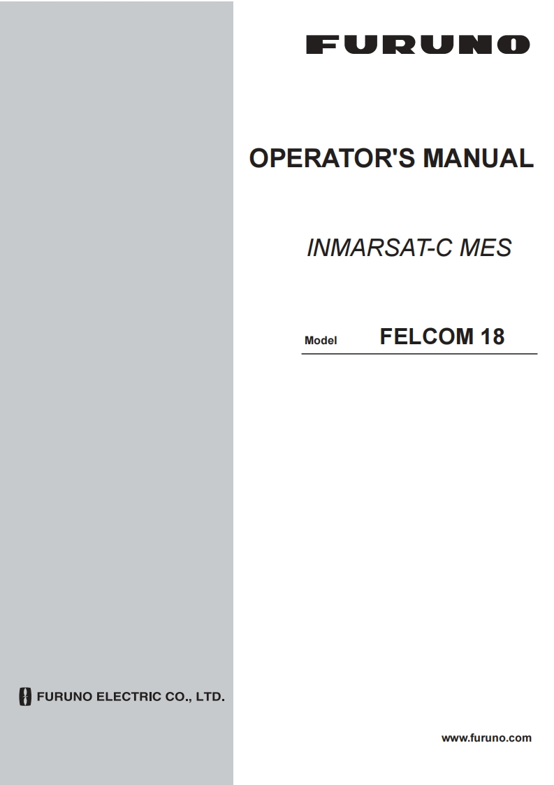 日本古野FURUNOfelcom18_安装调试说明书手册
