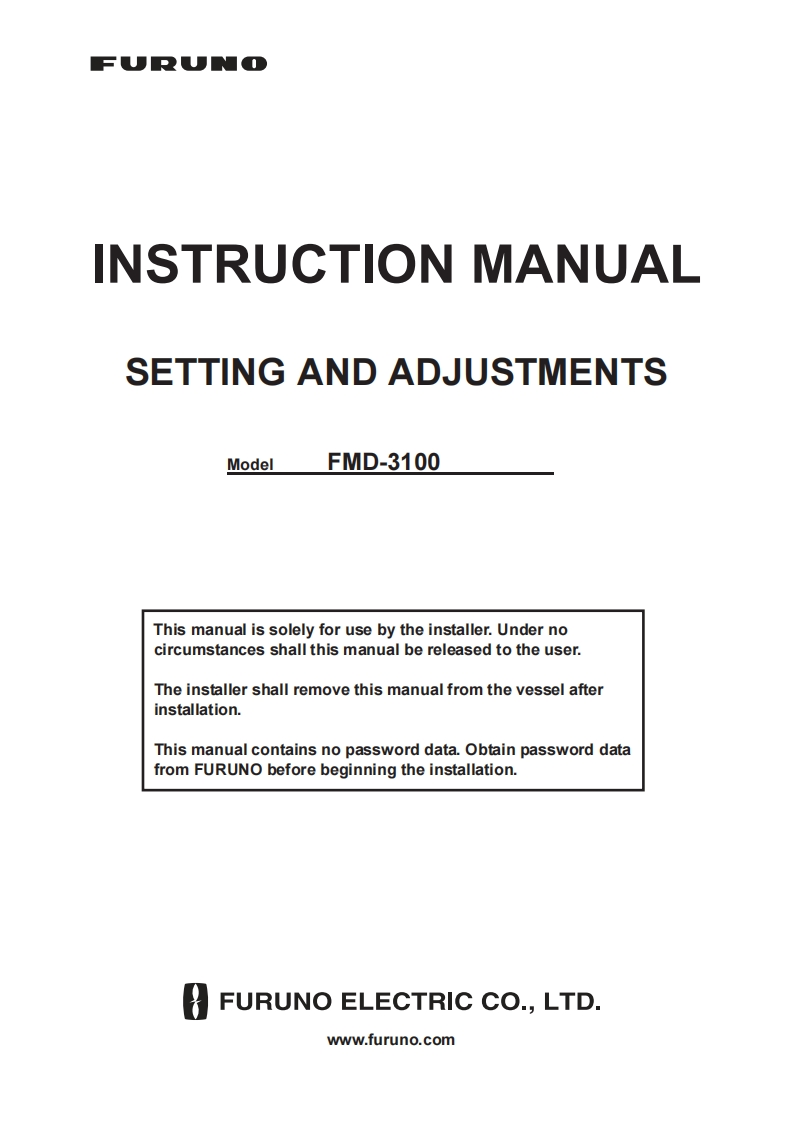 日本古野FURUNOfmd3100_settings_and_adjustments_manual说明书手册