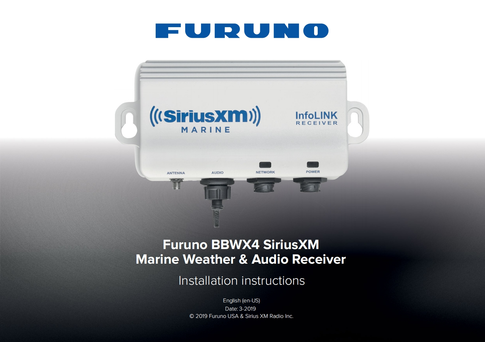 日本古野FURUNOfuruno_bbwx4_receiver_安装说明书