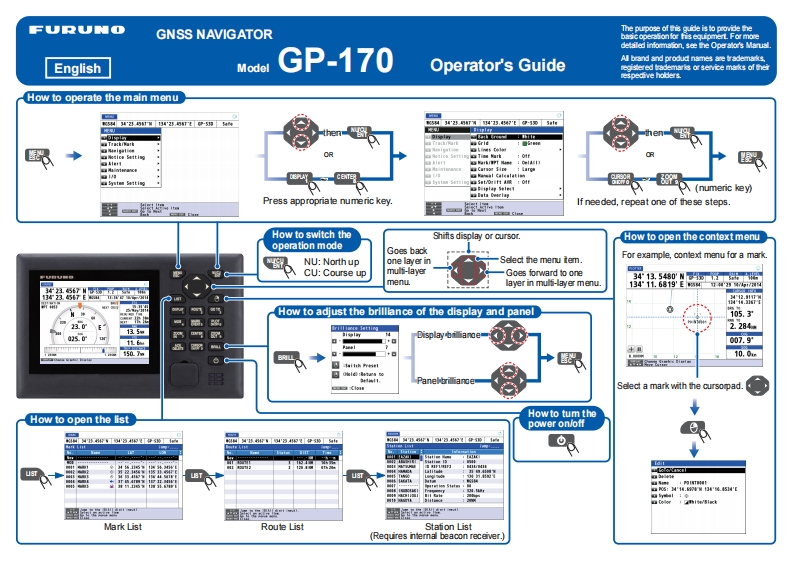 日本古野FURUNOgp170_安装调试说明书手册(2)