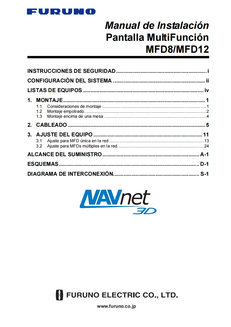 日本古野FURUNOims-444-40a_mfd8_12_spanish_安装调试说明书手册
