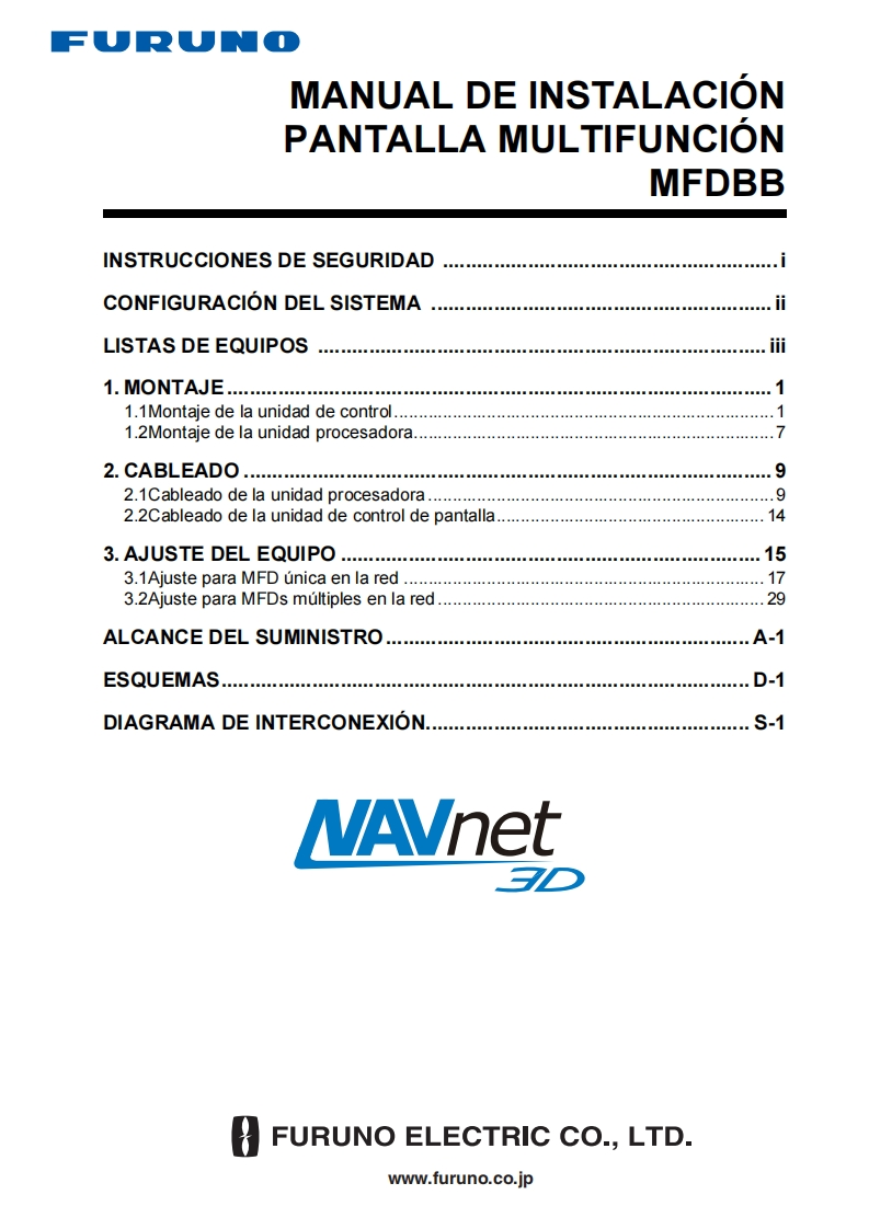 日本古野FURUNOims-444-60a_mfdbb_spanish_安装调试说明书手册