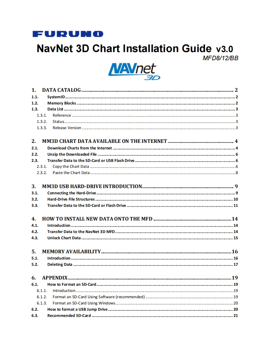日本古野FURUNOnavnet_3d_chart_and_data_full_安装说明书_v3