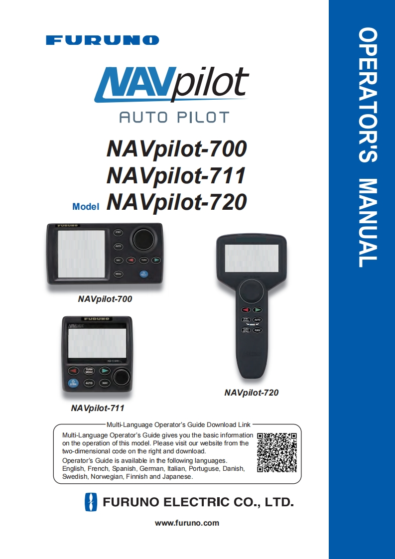 日本古野FURUNOnavpilot700_711_720_安装调试说明书手册
