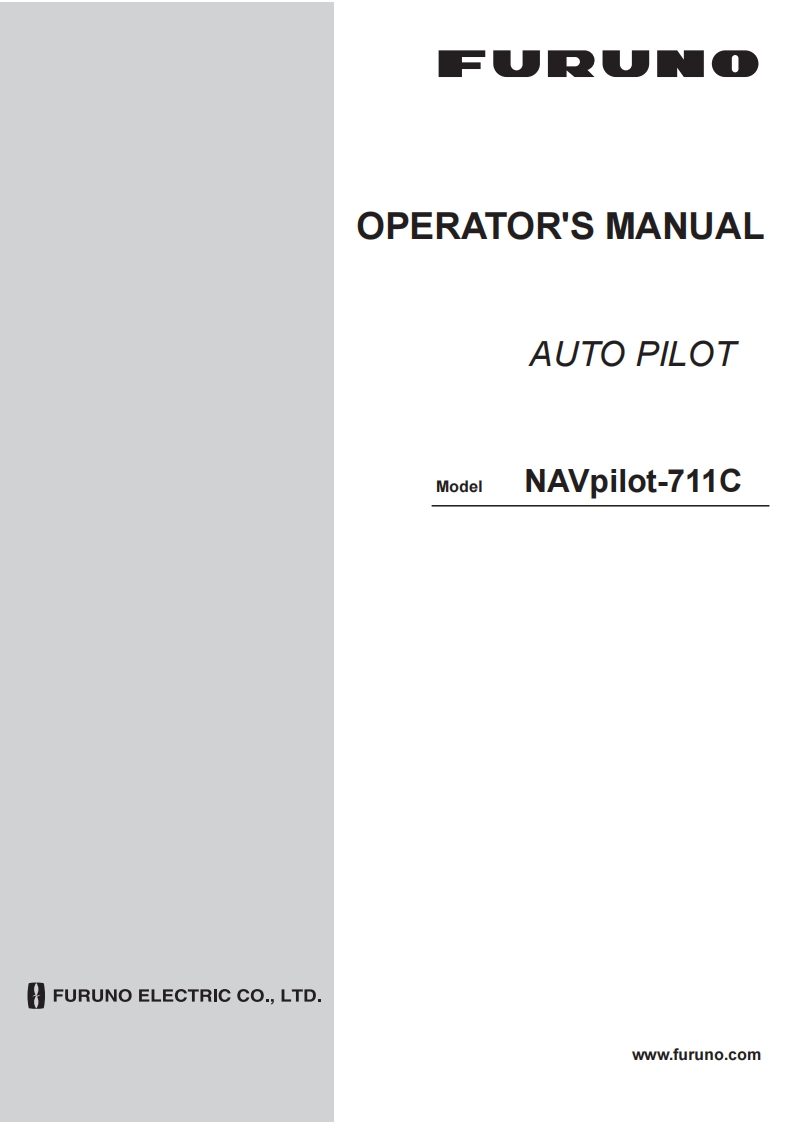 日本古野FURUNOnavpilot711c_安装调试说明书手册