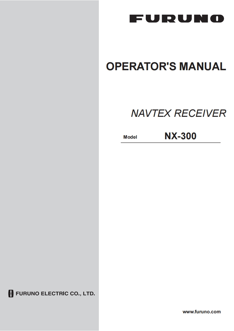 日本古野FURUNOnx300_安装调试说明书手册
