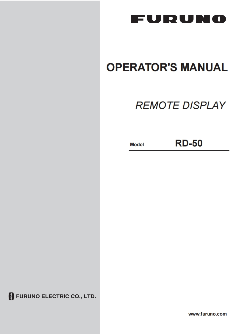 日本古野FURUNOrd50_安装调试说明书手册