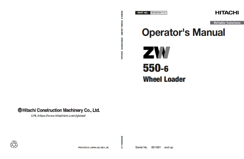 日立Hitachi-ZW550-6-Wheel-Loader-操作与维修维护手册-找手册网