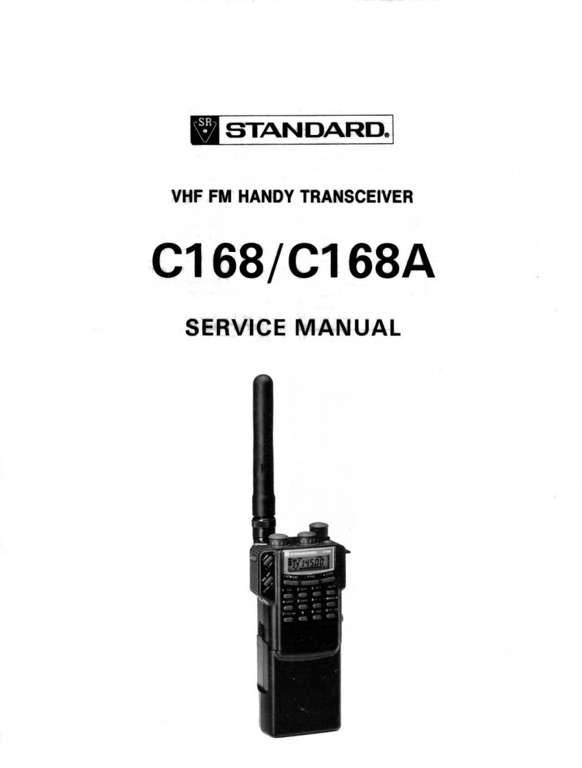 日精STANDARD-c-168-sm对讲机维修手册