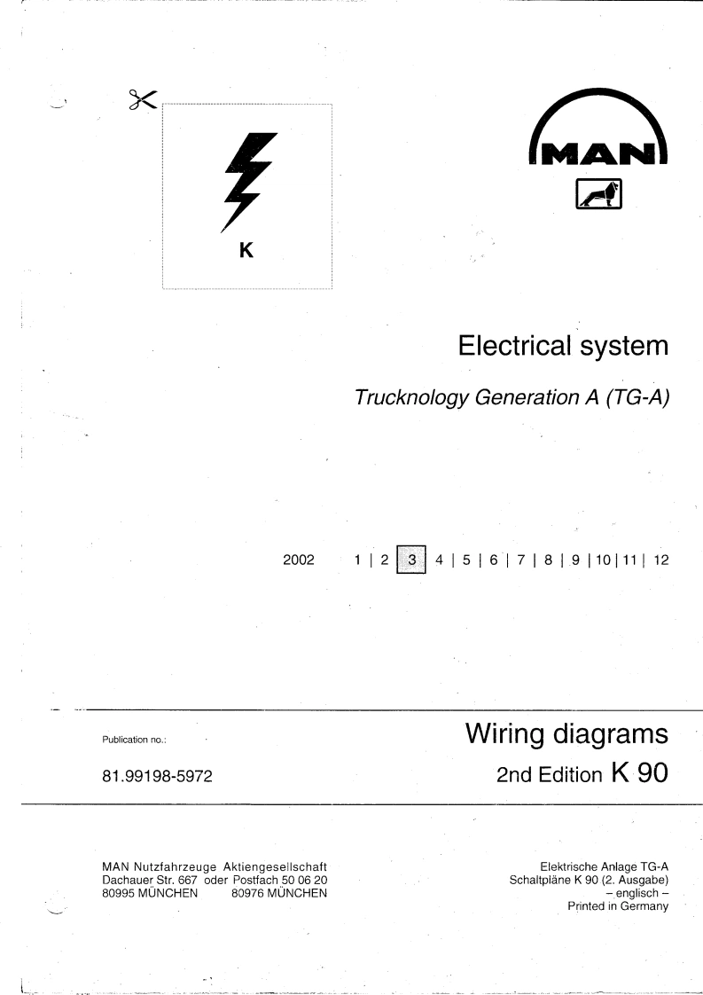 曼牌MAN-TG-A卡车新版电器原理图电路图Wiring-Diagrams