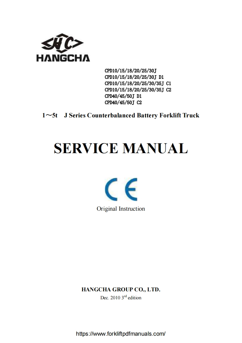 杭州叉车Hangcha-CPD10-40-1-5-t-Forklift-Trucks-Service-Manual维修维护手册-PDF新质力文库 - 聚焦新质生产力发展的数字化知识库_行业洞察 / 理论成果 / 实践指南免费下载新质力文库
