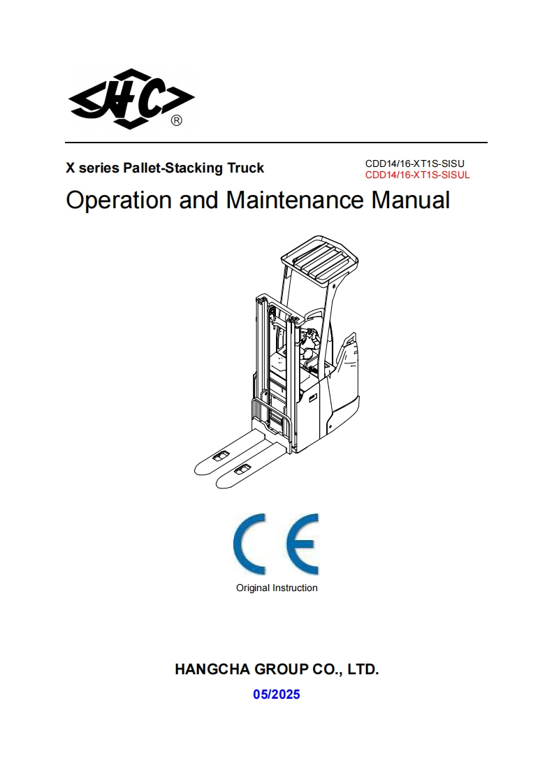 杭州叉车OMM-CDD14-16-XT1S-SISU(L)零部件和维修手册含电器原理图和液压原理图-找手册网