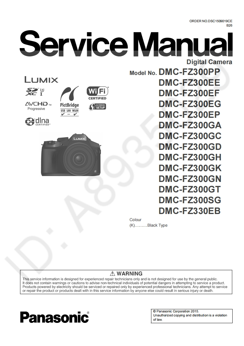 松下DMC-FZ330EB维修手册