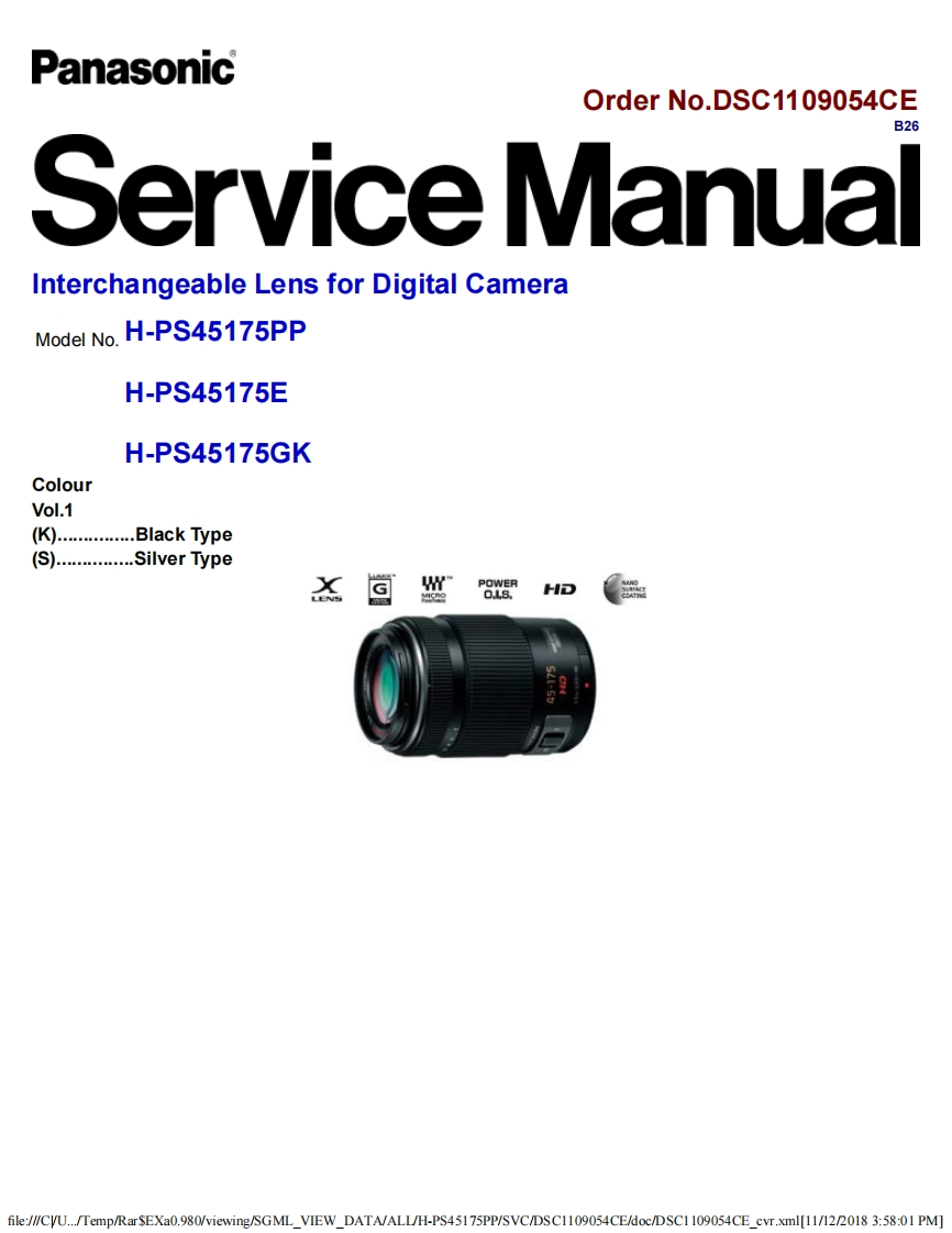 松下H-PS45175E维修手册