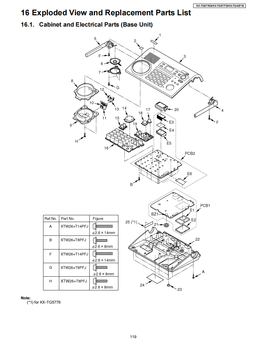 松下KX-TGA571S-(2)维修手册