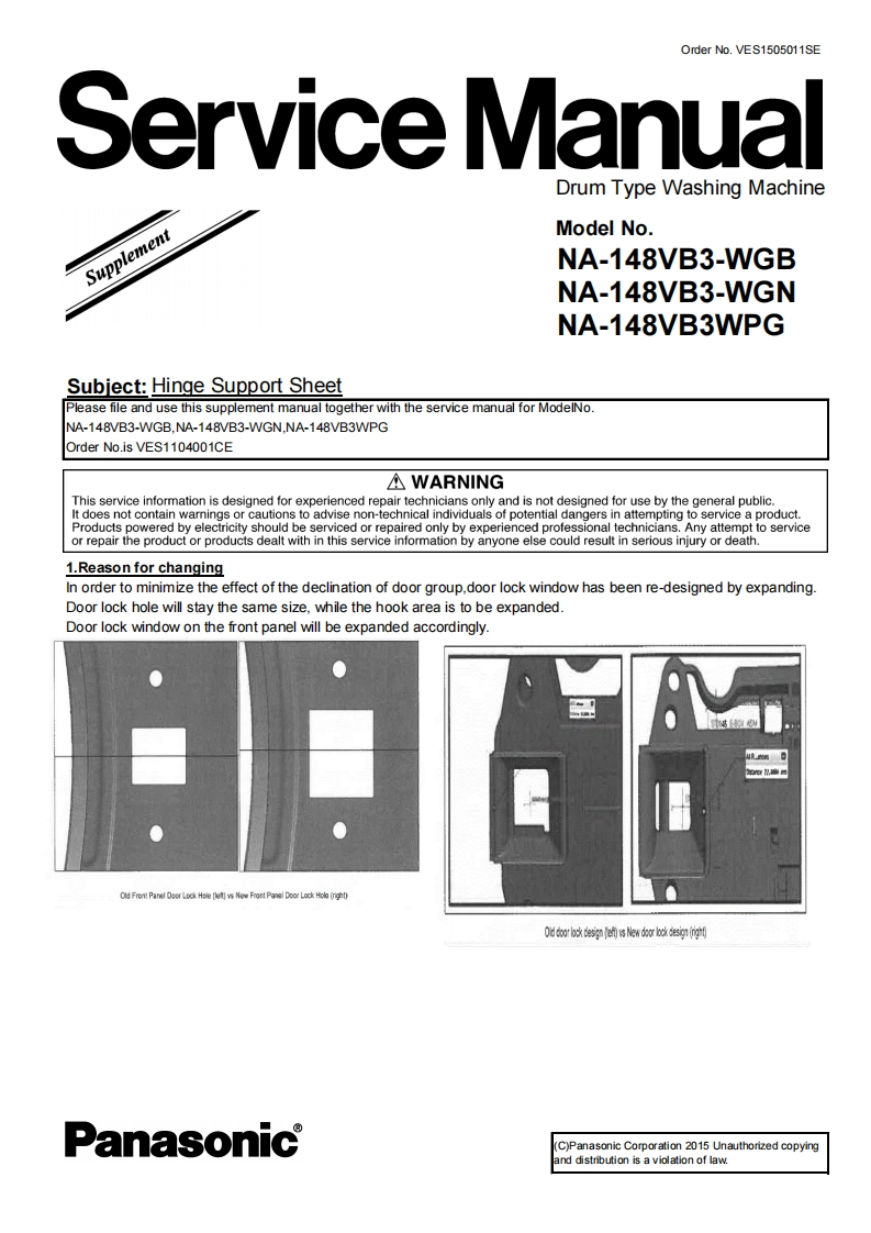 松下NA-148VB3-WGB-SUP维修手册