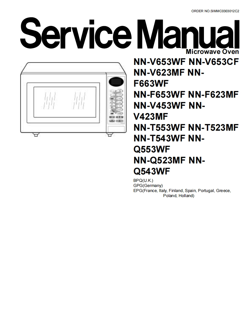 松下NN-T523维修手册