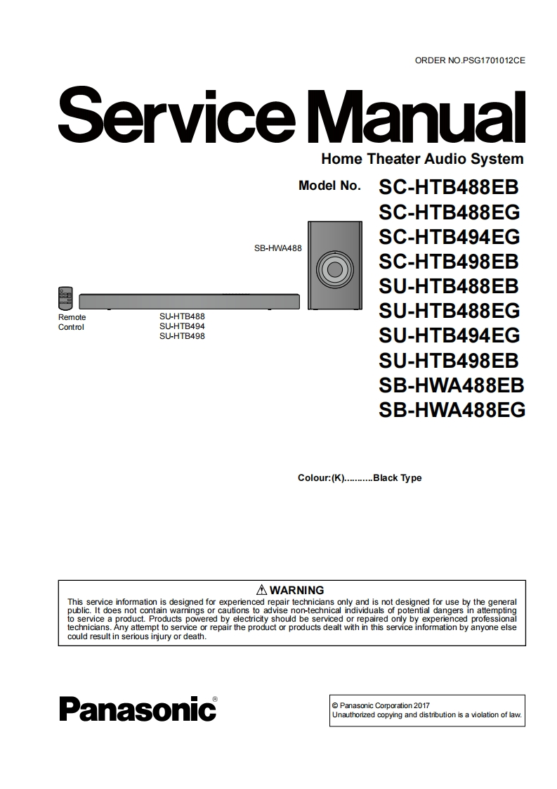 松下SC-HTB488维修手册