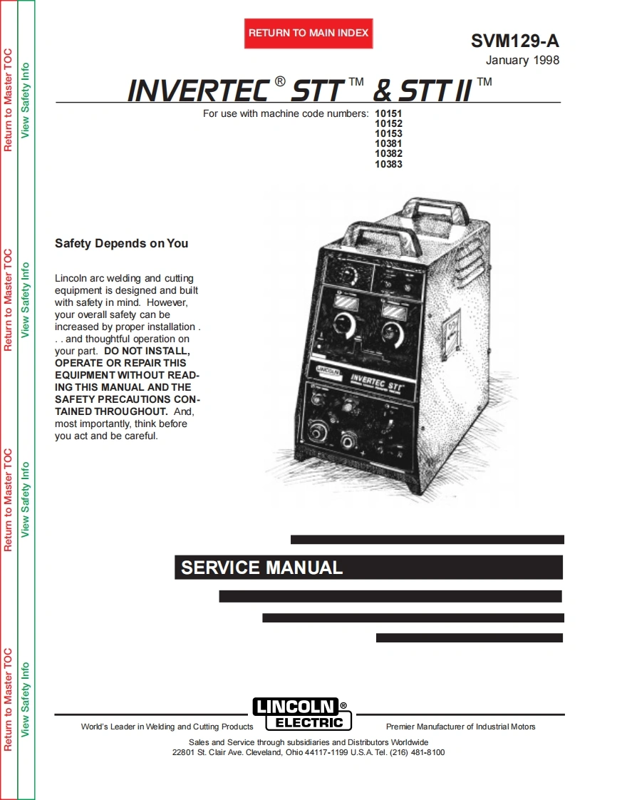 林肯LINCOLN-InvertecSTT焊机维修手册-找手册网