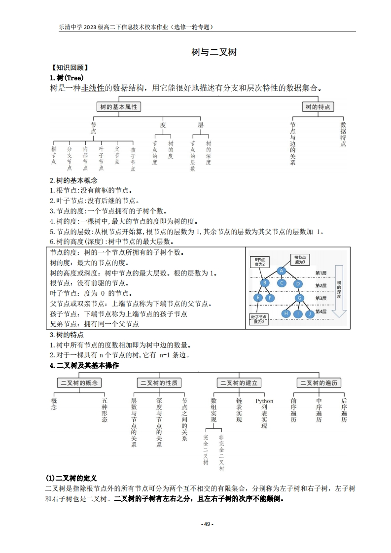 树与二叉树【解析】
